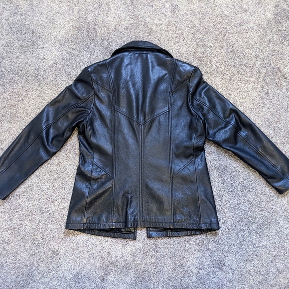 Vintage 90s Wilsons Maxima 100% Leather Jacket - Picture 7 of 12